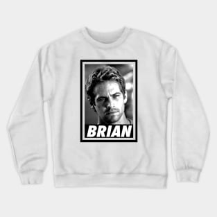 Paul Walker - Brian - Portrait retro Crewneck Sweatshirt